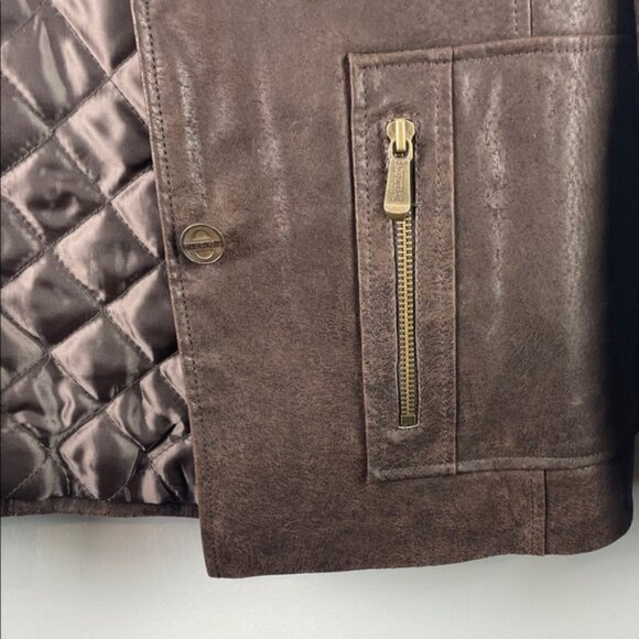 Pacific Trail Women's Dark Brown Leather Jacket Size M - Picture 5 of 10